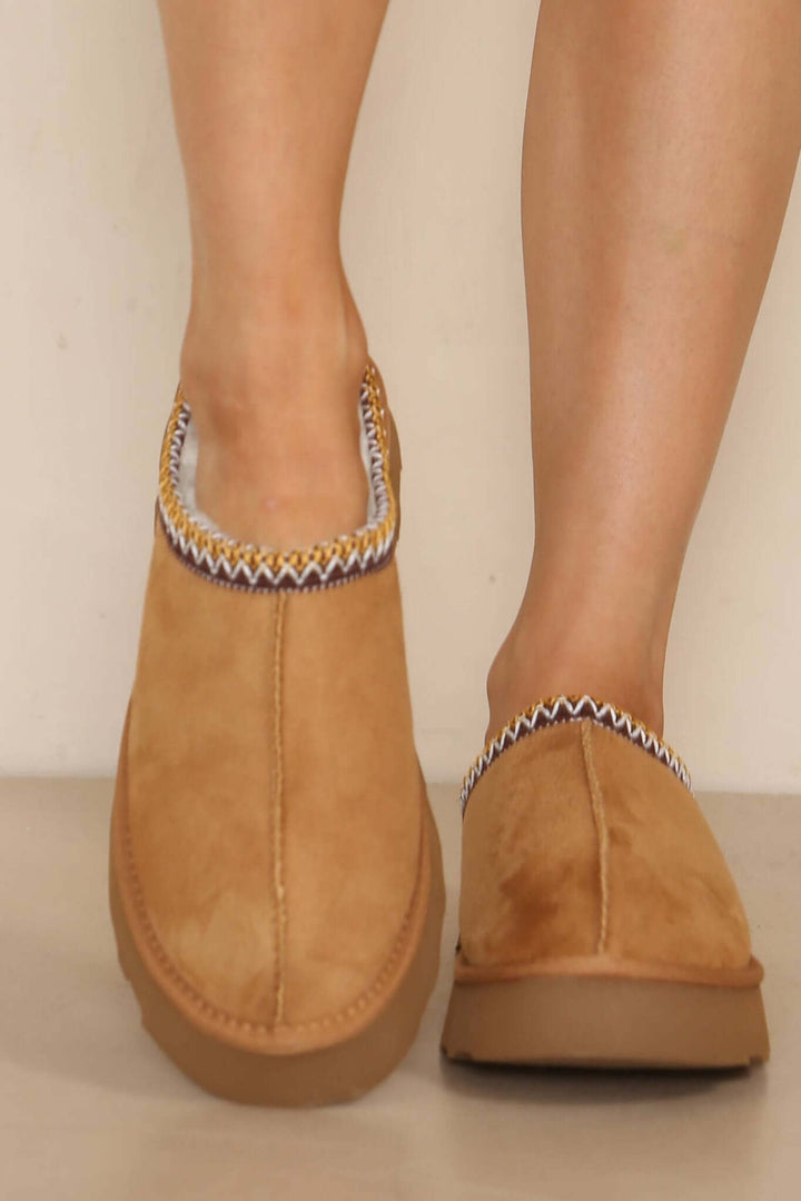 No Doubt Shoes cozy slippers ankle boots with plush lining and slip-on design, perfect for comfortable winter wear.
