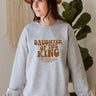 Daughter of the King Crewneck - Cowgirl Charm