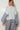 Denim Sleeve Knit Cardigan Casual Sweater Top - Cowgirl Charm