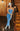 Denim Stretch Western Upper Buckle Strapless Slit Hem Dress - Cowgirl Charm