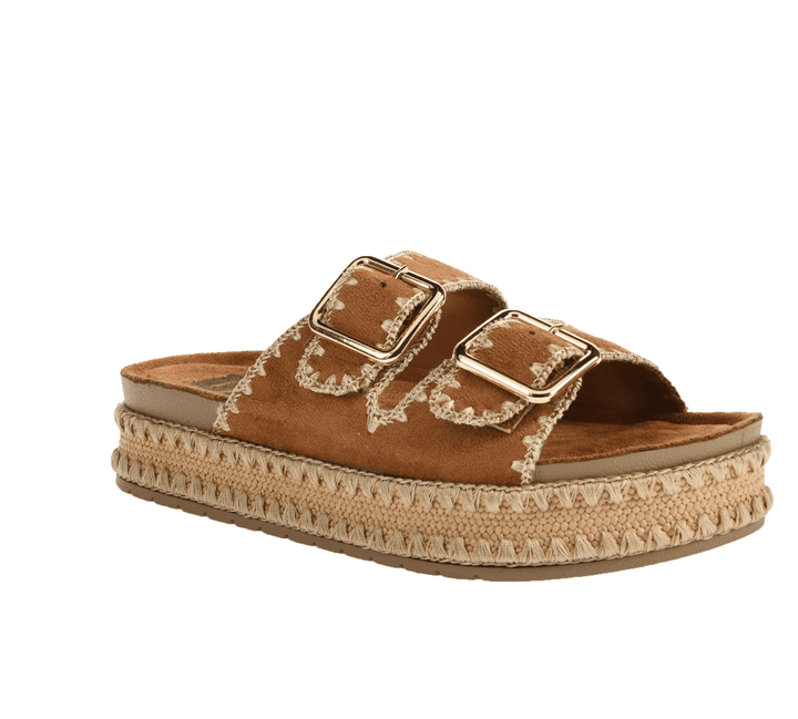 Dirty Laundry Cubana Sandal featuring woven straps and casual design, perfect for summer wear.