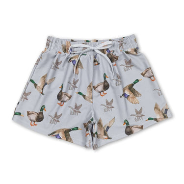 Duck kids boys summer swim trunks - Cowgirl Charm