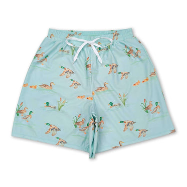Duck kids boys summer swim trunks - Cowgirl Charm