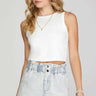 Dusty Blue Garment Washed Paperbag Twill Shorts with Pockets - Cowgirl Charm