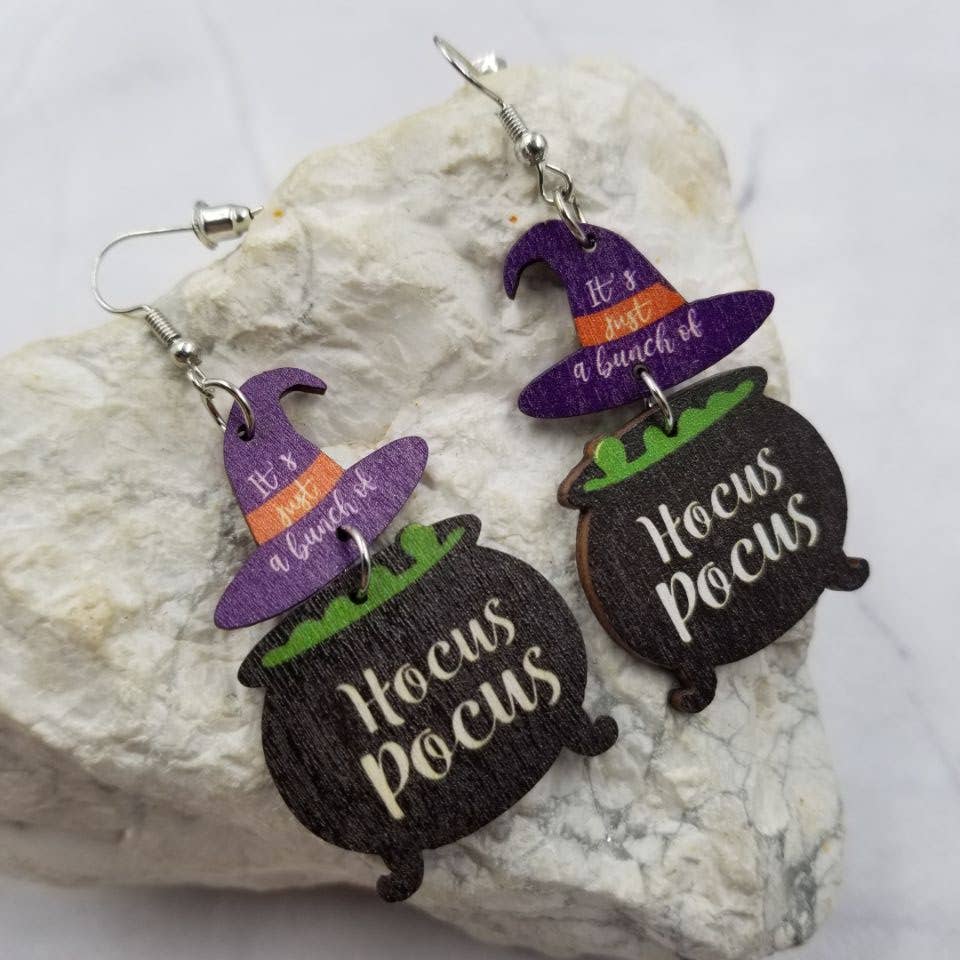 Witch Hocus Pocus Halloween Earrings