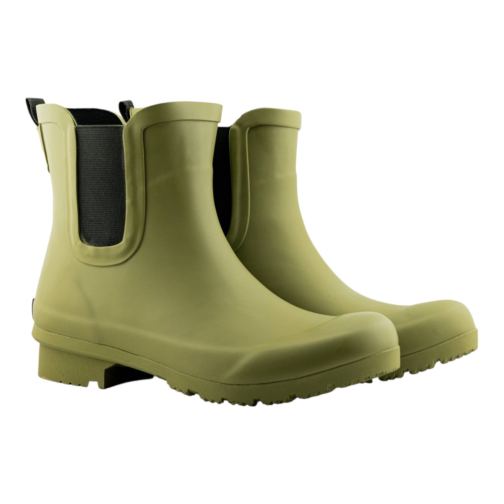 CHELSEA MATTE OLIVE WOMEN'S ANKLE RAIN BOOTS