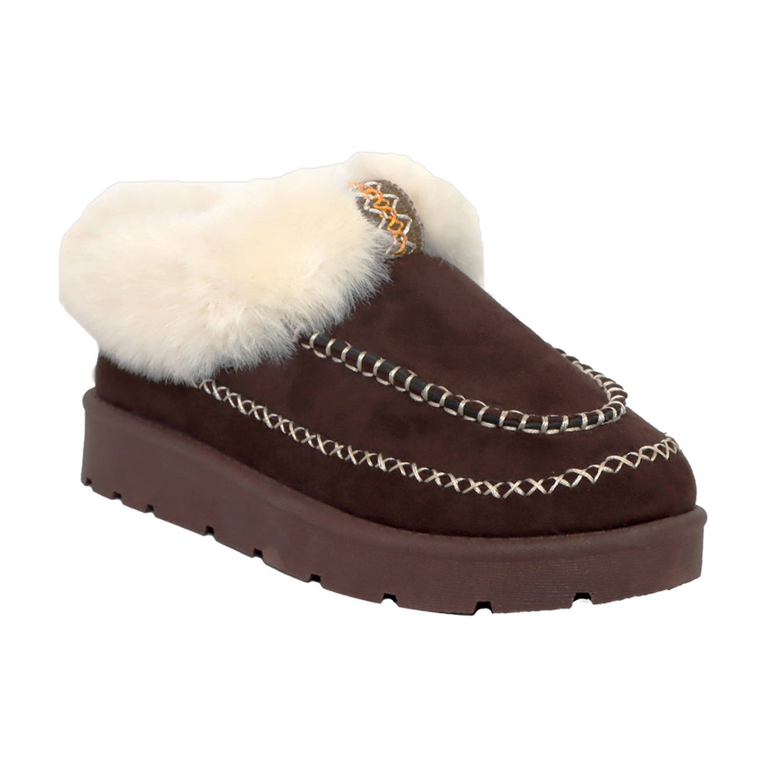 Seven7 PEMBROKE Women Fur Trim Stitching Snow Booties