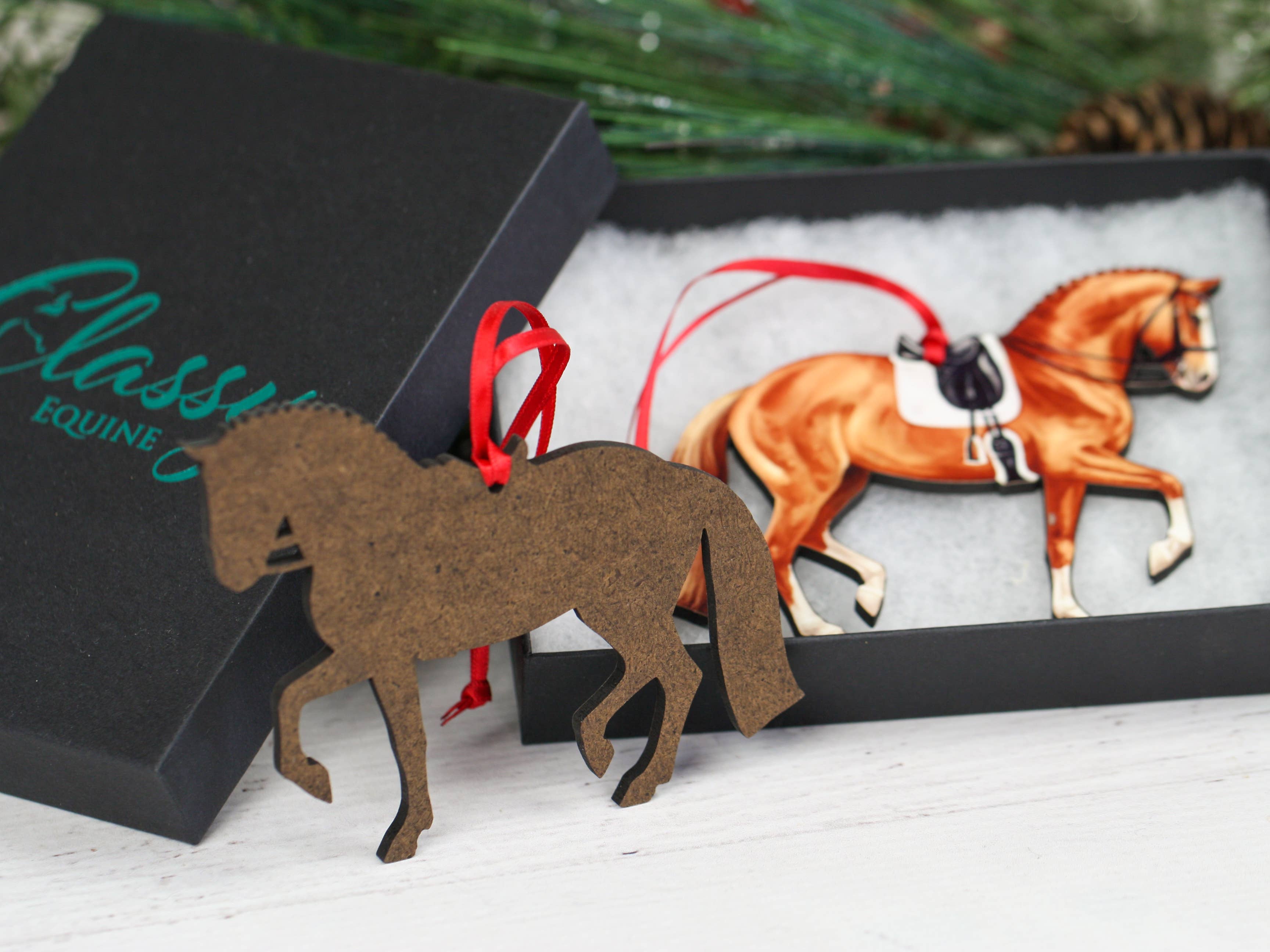 Dressage Horse Ornaments - Chestnut Sport Horse