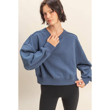 Star Patch Crewneck Sweatshirt