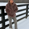 Faux Fur Coat - Cowgirl Charm