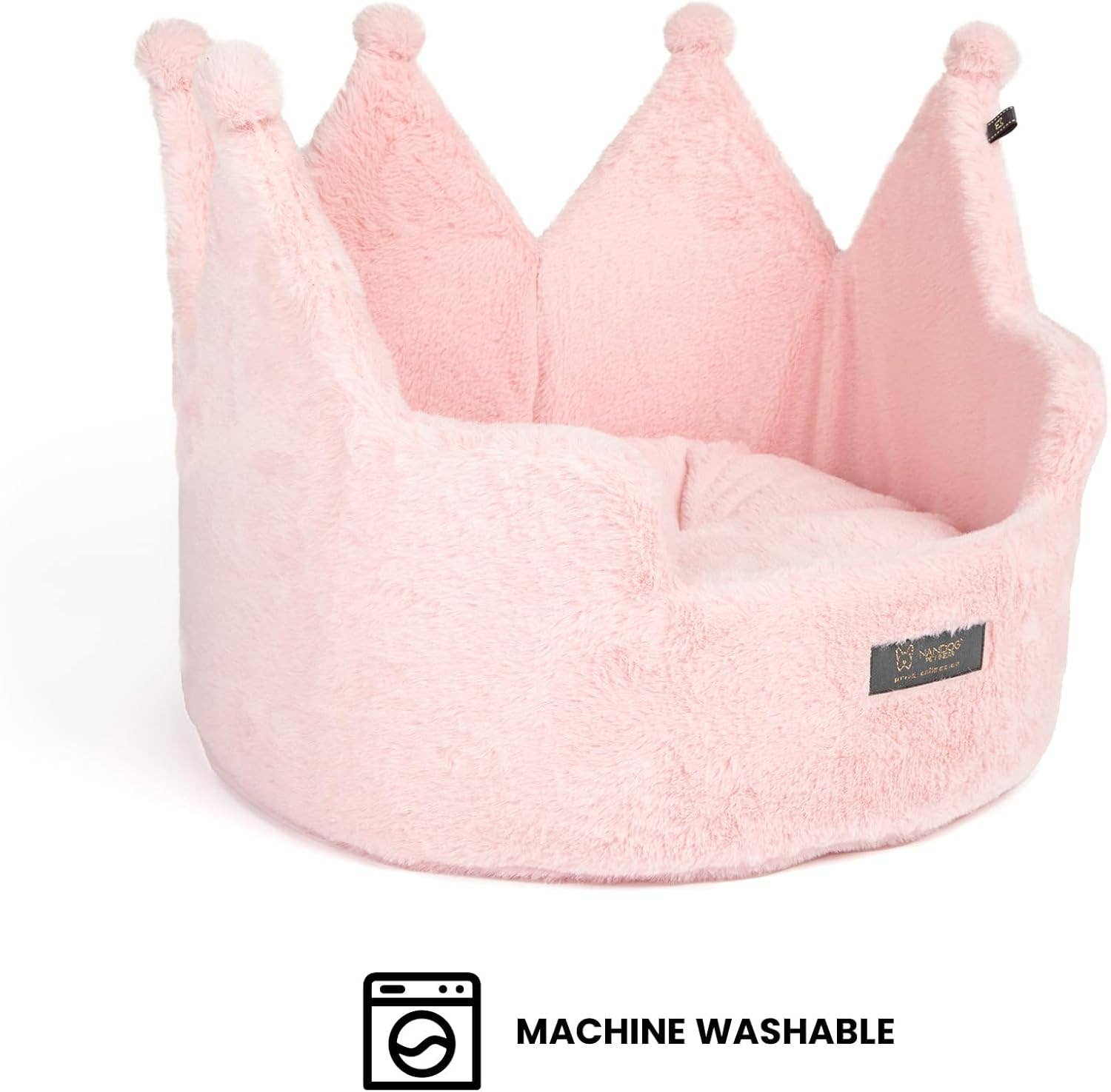 NANDOG Crown Dog & Cat Fun Bed Cloud Prive Collection - PINK