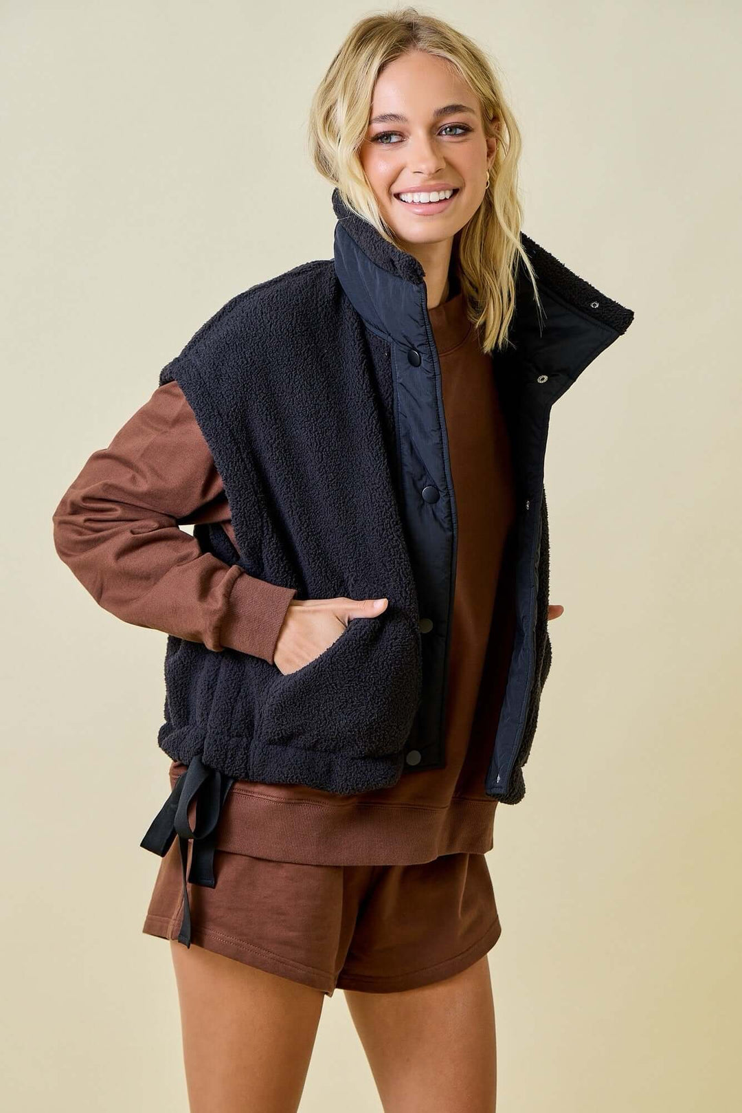 Fleece Zip Up Vest - Cowgirl Charm