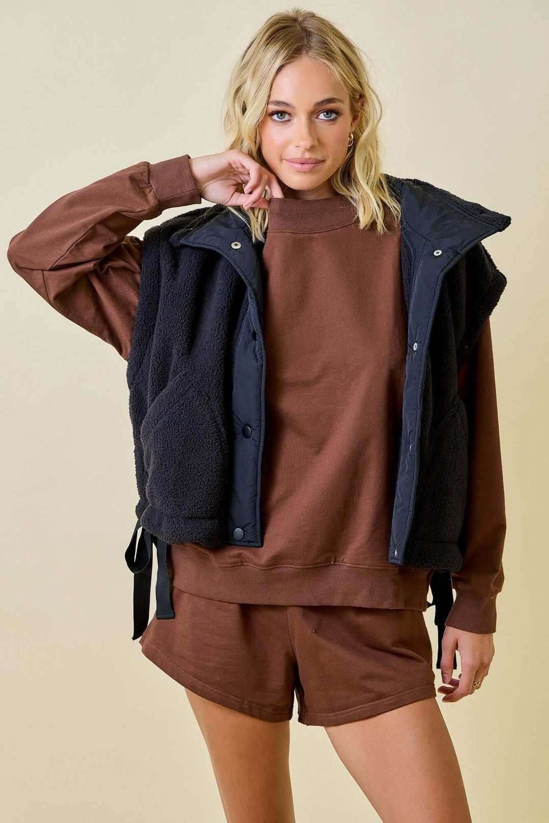 Fleece Zip Up Vest - Cowgirl Charm