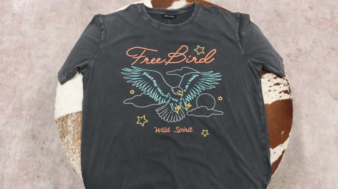 Free Bird Wild Spirt Grahpc Tee - Cowgirl Charm