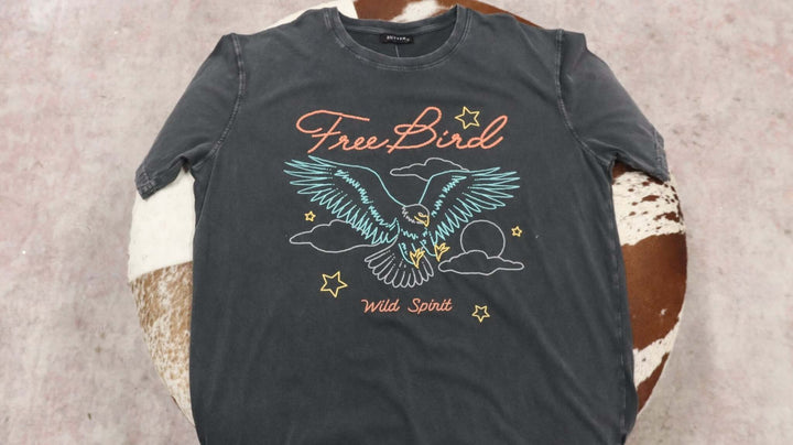 Free Bird Wild Spirt Grahpc Tee - Cowgirl Charm