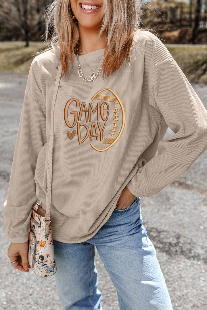 Little Daisy Closet Game Day Pullover sweatshirt with team logo and sporty design, perfect for game day or casual wear.