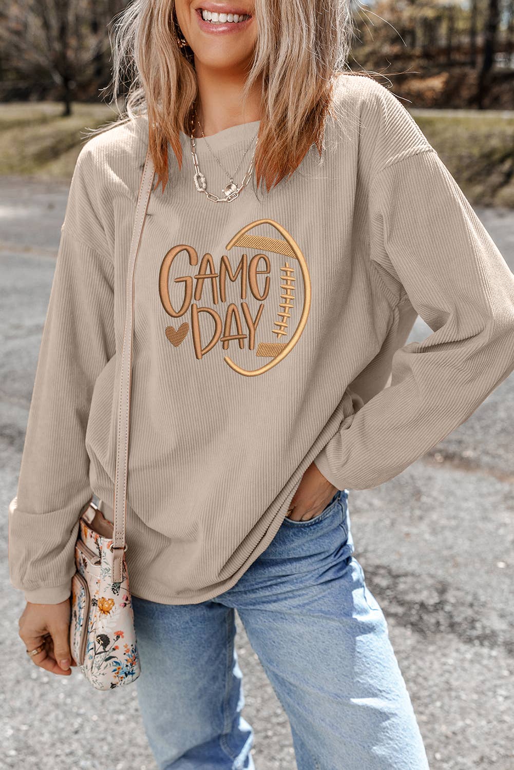 Little Daisy Closet Game Day Pullover featuring a vibrant graphic design, cozy sweatshirt perfect for sports events and casual wear.