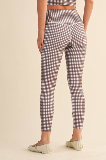 Gingham Print Aligned Performance High - Rise Leggings - Cowgirl Charm