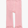 Girls Pink Footless Ruffle Tights - Cowgirl Charm