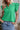 Green Scallop Sleeve Ruffle Trim Top - Cowgirl Charm