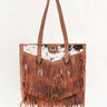 Hide and Fringe Large Cowhide Purse - Cowgirl Charm