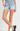 High Rise Seam Detailed Denim Shorts – Light Wash Jean Shorts for Women - Cowgirl Charm