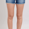High Waist V - Front Denim Shorts with Shield Pockets - Judy Blue - Cowgirl Charm