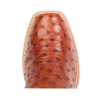 Hyer Culver Brandy Full Quill Ostrich Cowboy Boots