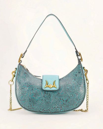 Loyal West Hobo Medium Purse in soft leather with adjustable strap and spacious interior, stylishly designed for everyday use.