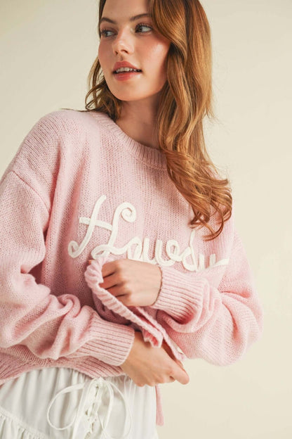 Cloud Ten Howdy Sweater featuring a cozy knit design and classic fit, perfect for casual wear in neutral tones.