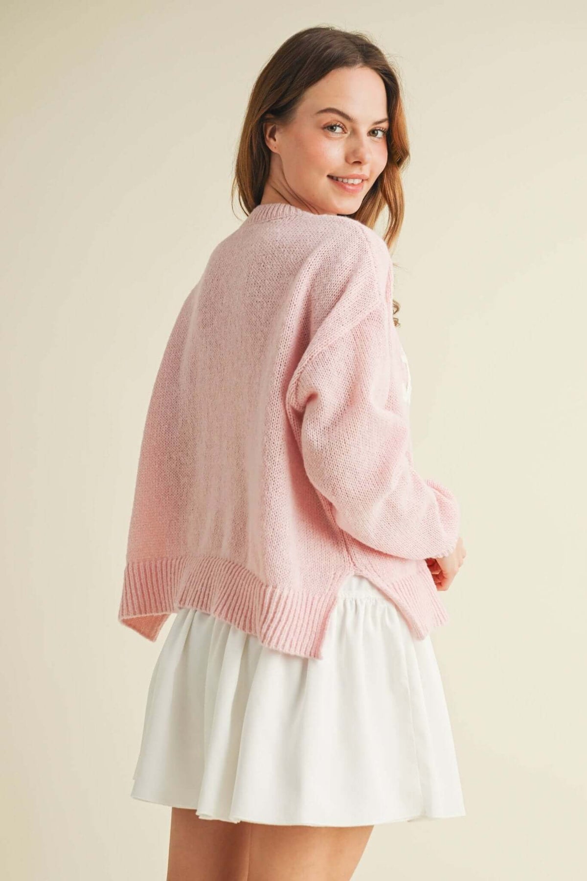 Cloud Ten Howdy Sweater, cozy knit sweater with western-inspired design, in a neutral color, perfect for casual wear.