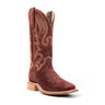 Hyer Boots Augusta Burgundy women's western boot in Burgundy Roughout Cowhide with a 13-inch shaft, Broad Square toe, and Stockman block heel.