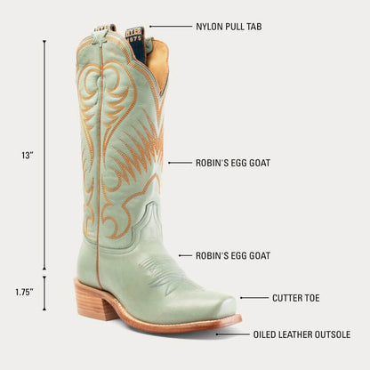 HYER Leawood boots in brown leather, stylish ankle boots with stacked heels and sleek design, perfect for casual or dressy occasions.