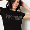 I Heart Cowboys Baby Tee - Cowgirl Charm