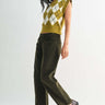Just Black Denim Olive Corduroy Barrel Leg Pants – Women’s High Rise Trousers - Cowgirl Charm