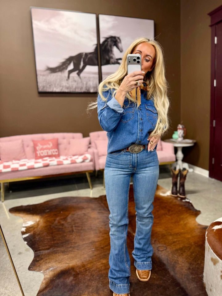 KIMES RANCH DENIM - TOP - INDIGO BLUE - Cowgirl Charm