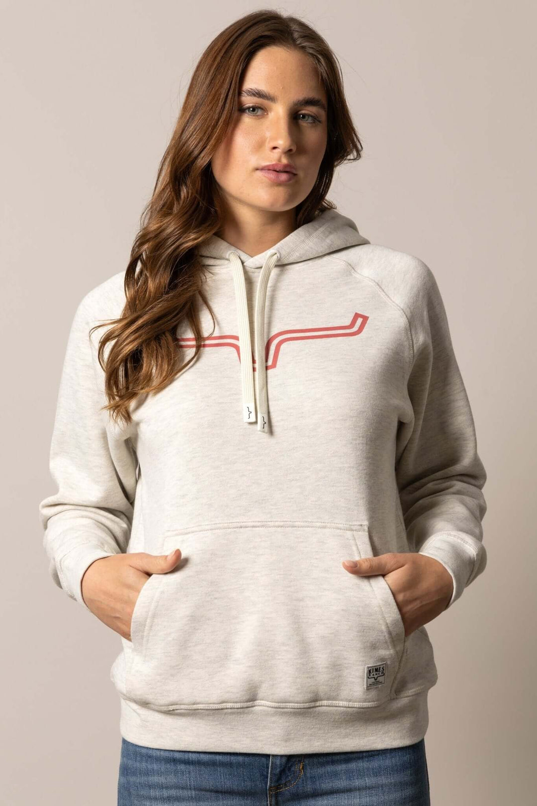 KIMES RANCH LADIES OUTLIER HOOD - HOODIE - OATMEAL HEATHER - Cowgirl Charm