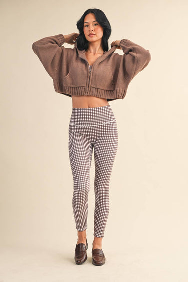 Knit Zip Up Hoodie Sweater - Cowgirl Charm