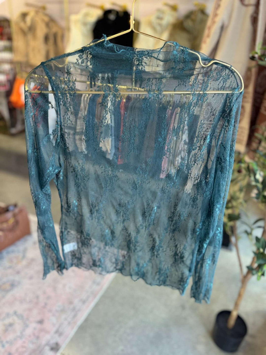 Lace Mesh Top - Cowgirl Charm