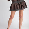Lace Point Mini Skirt - Cowgirl Charm