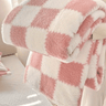 LDC Checkered Soft Plush Large Blanket - Cowgirl Charm