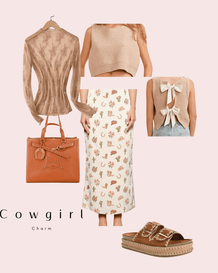 LDC Rhombus Shape Plated Alloy Stud Earrings - Cowgirl Charm