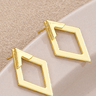 LDC Rhombus Shape Plated Alloy Stud Earrings - Cowgirl Charm