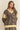 Leopard Print V Neck Patchwork Sweater Top - Cowgirl Charm