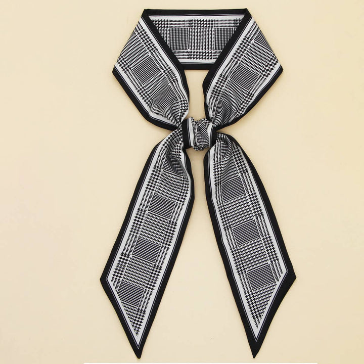 Letter Floral Twilly Scarf – Hair Ribbon & Bag Tie_CWASC0095 - Cowgirl Charm