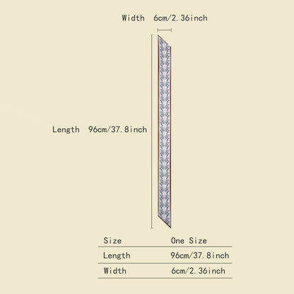 ACCITY Letter Floral Twilly Scarf used as a hair ribbon and bag tie, featuring vibrant floral and letter designs.