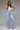 Light Wash Distressed 33" Inseam Dad Jean - Cowgirl Charm