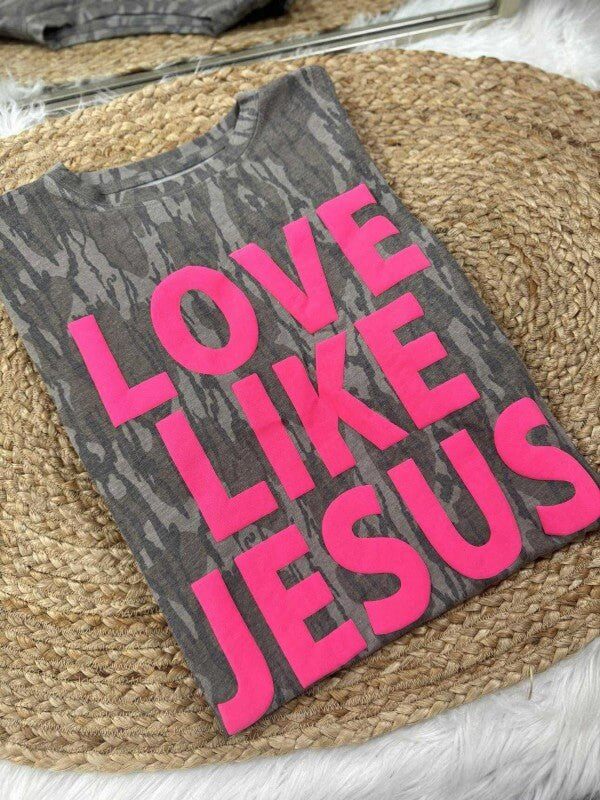 Love Like Jesus Bottomland Graphic Tee - Cowgirl Charm