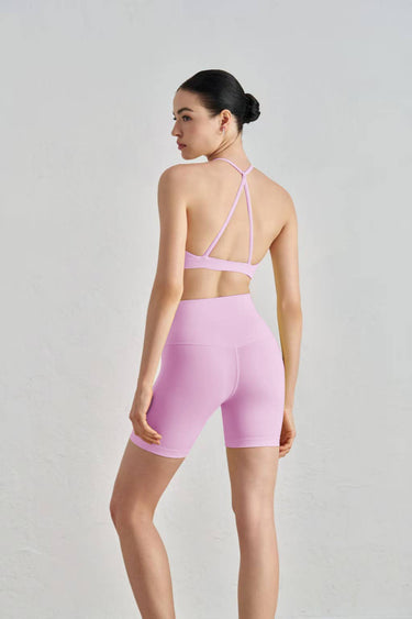 Luna 2 Piece Sports Bra & Shorts Yoga Pilates Workout Set - Cowgirl Charm