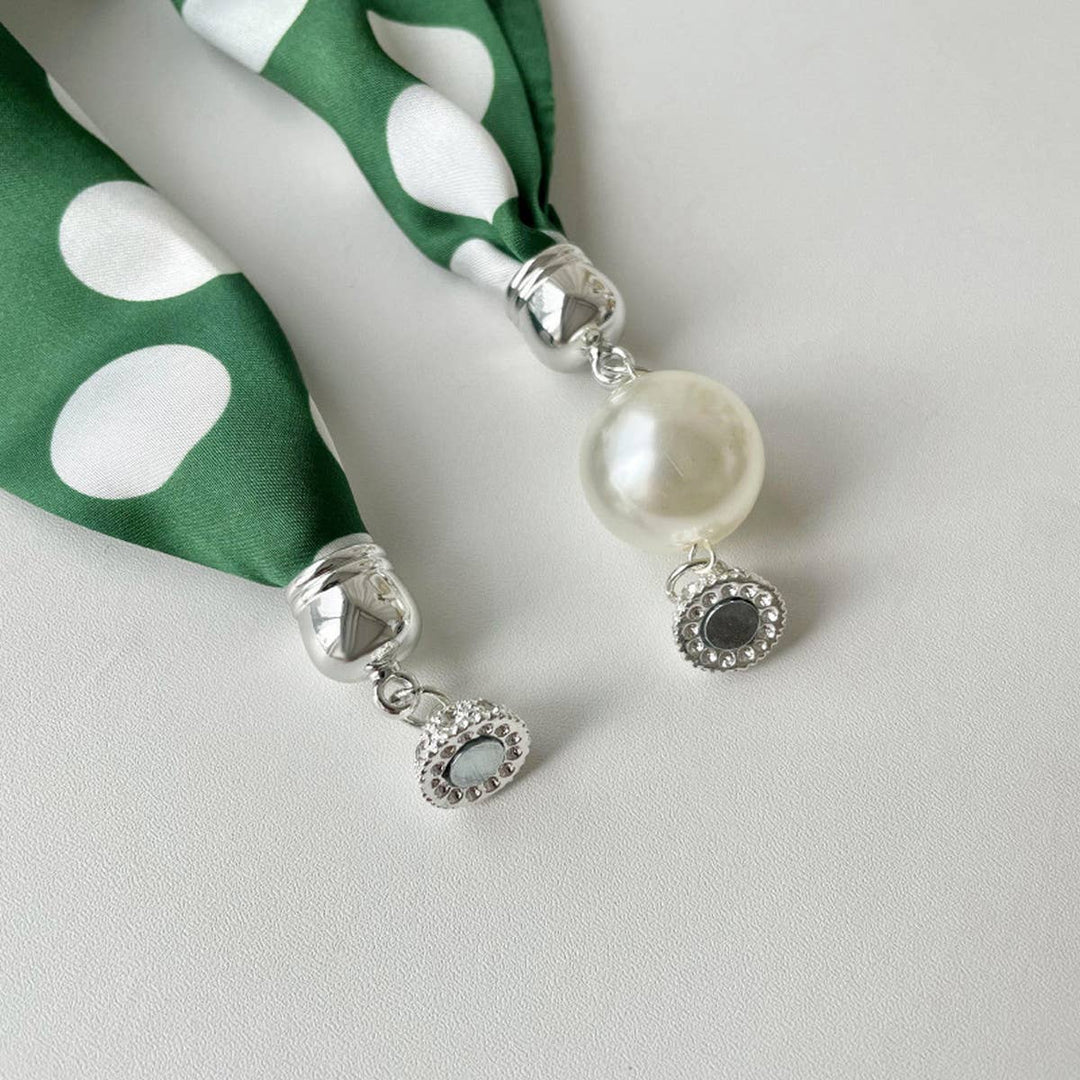 Magnetic Silk Scarf Necklace – Elegant Neck Wrap_CWASC0752 - Cowgirl Charm